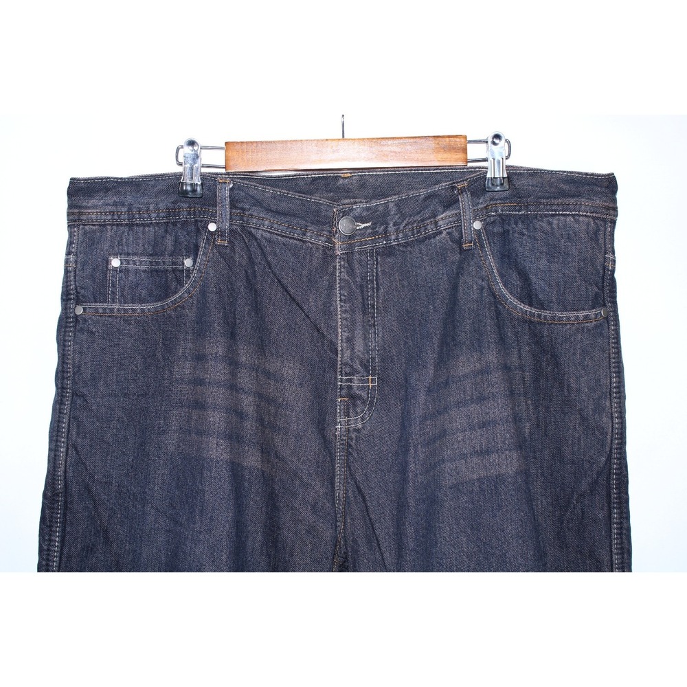 Iron Workers Men's Size 42x32 Navy Blue Lined Knee Padded Jeans - Picture 2 of 14